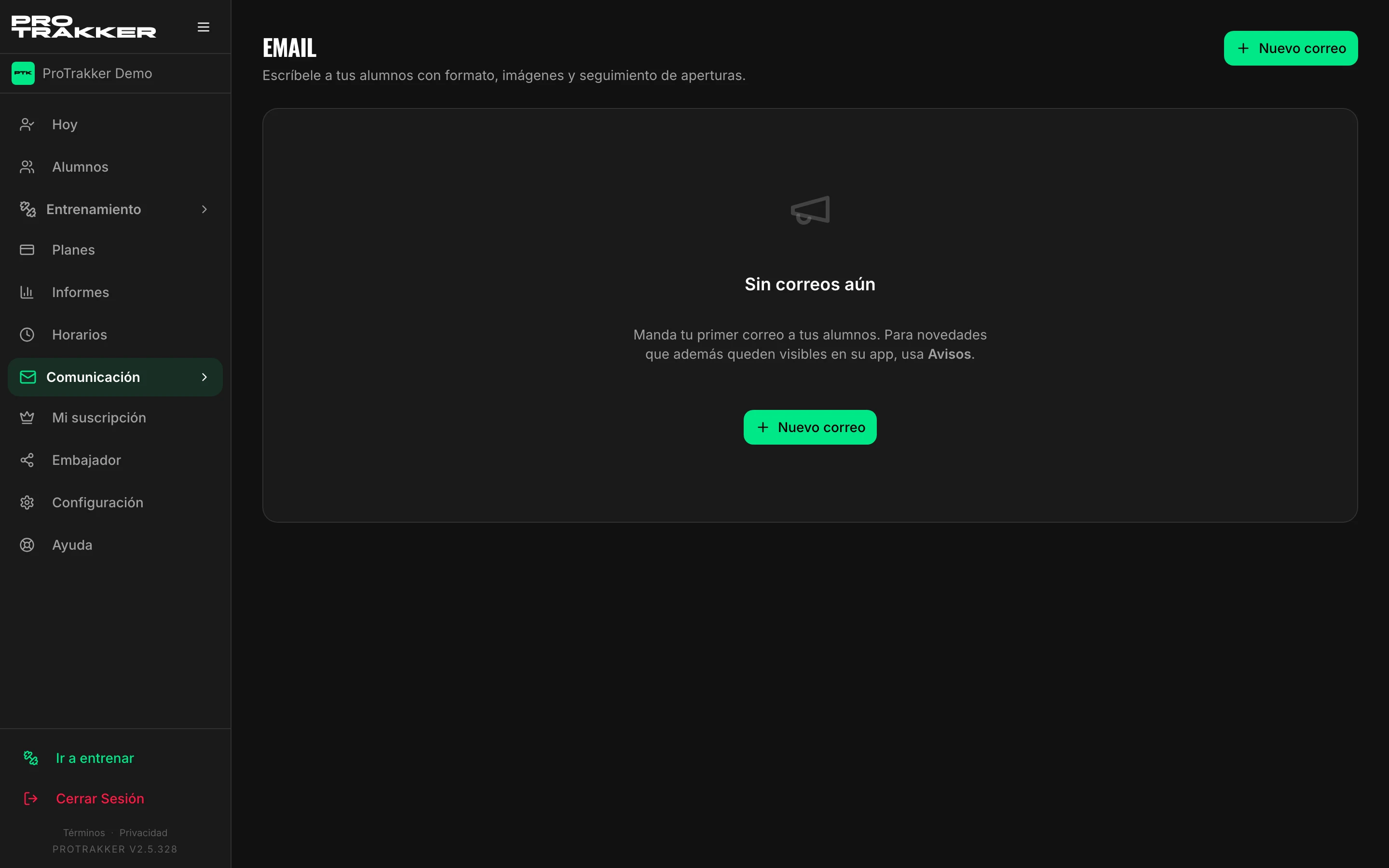 Escribir un correo a tus alumnos, con tu marca