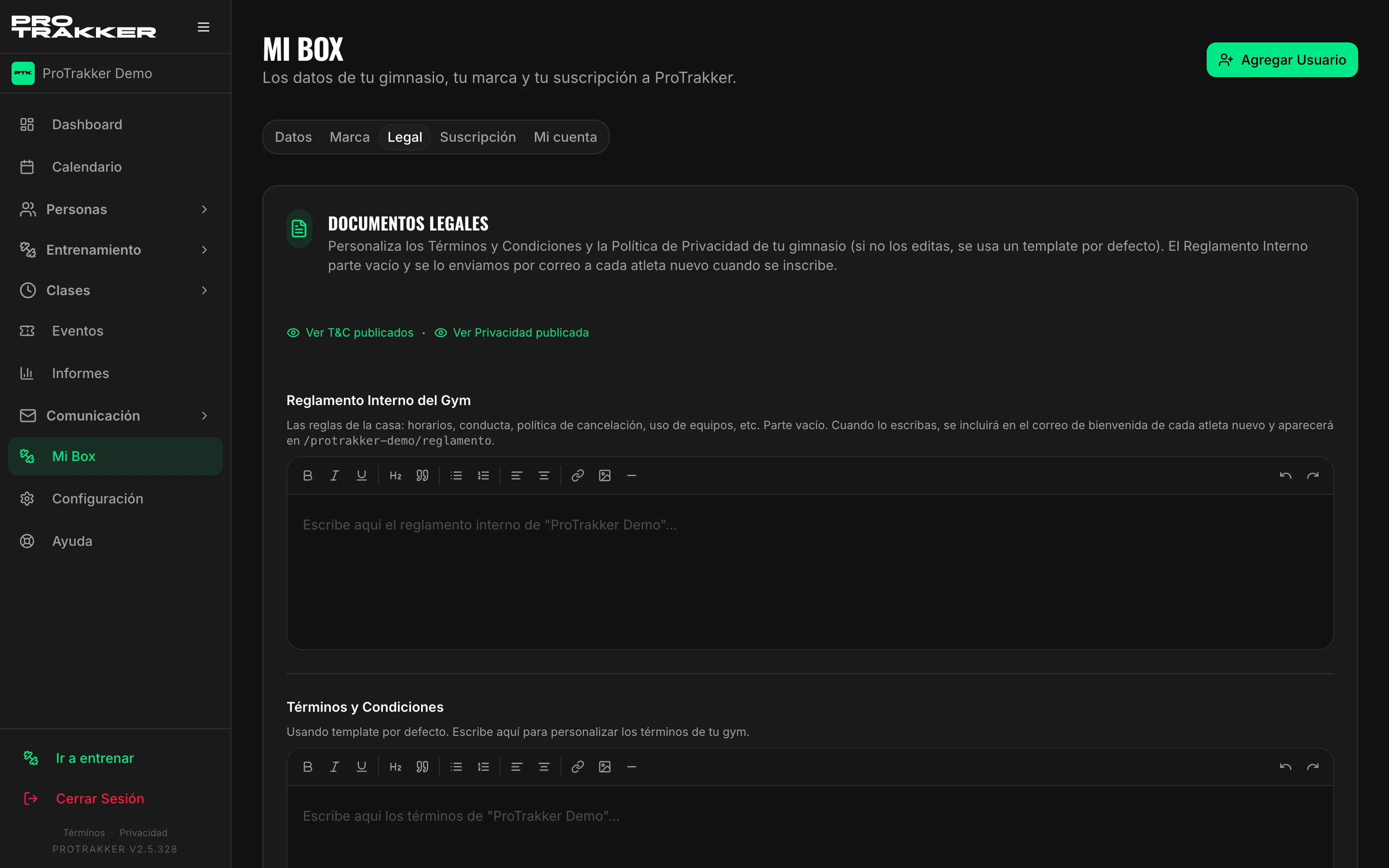 El contrato de encargo de datos firmado, en Mi Box → Legal